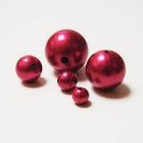Dekorační perly 8mm (144ks) tmavě červené
